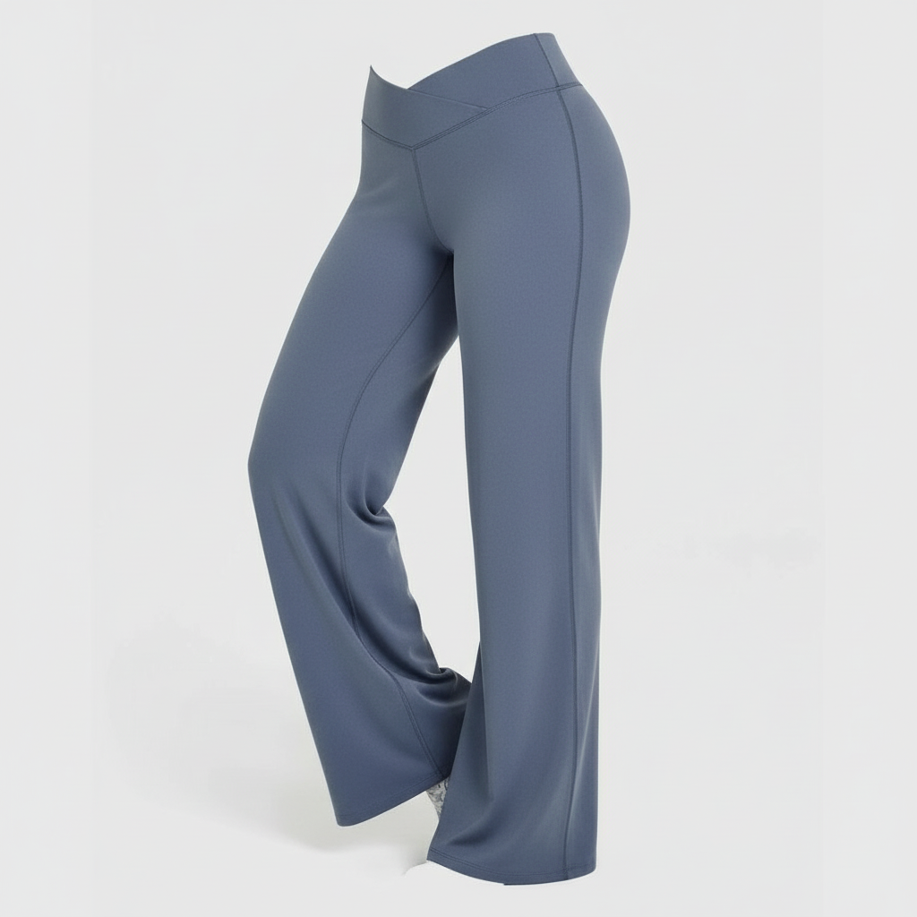 NCLAGEN Straight-Leg Pants Ultra Soft Butter Fabric Women's Mid-Waist Yoga Pants GYM Naked Feel Pilates Running Sport Trousers